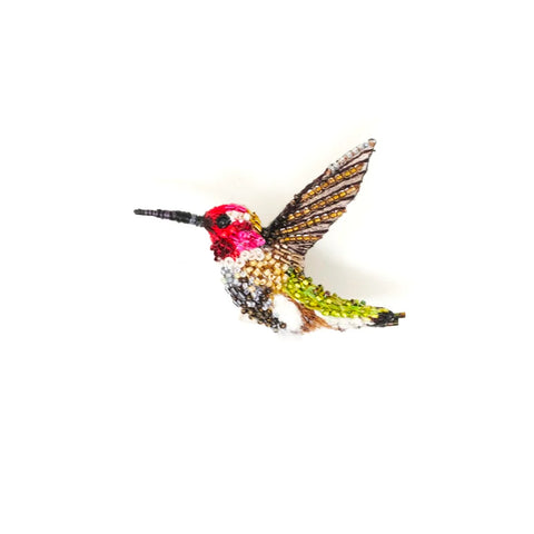 Sparkling Hummingbird Brooch | Trovelore