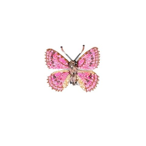Spotted Tree Nymph Butterfly Brooch | Trovelore