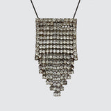 Vintage Deco Stepped Diamanté Pendant