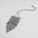 Vintage Deco Stepped Diamanté Pendant