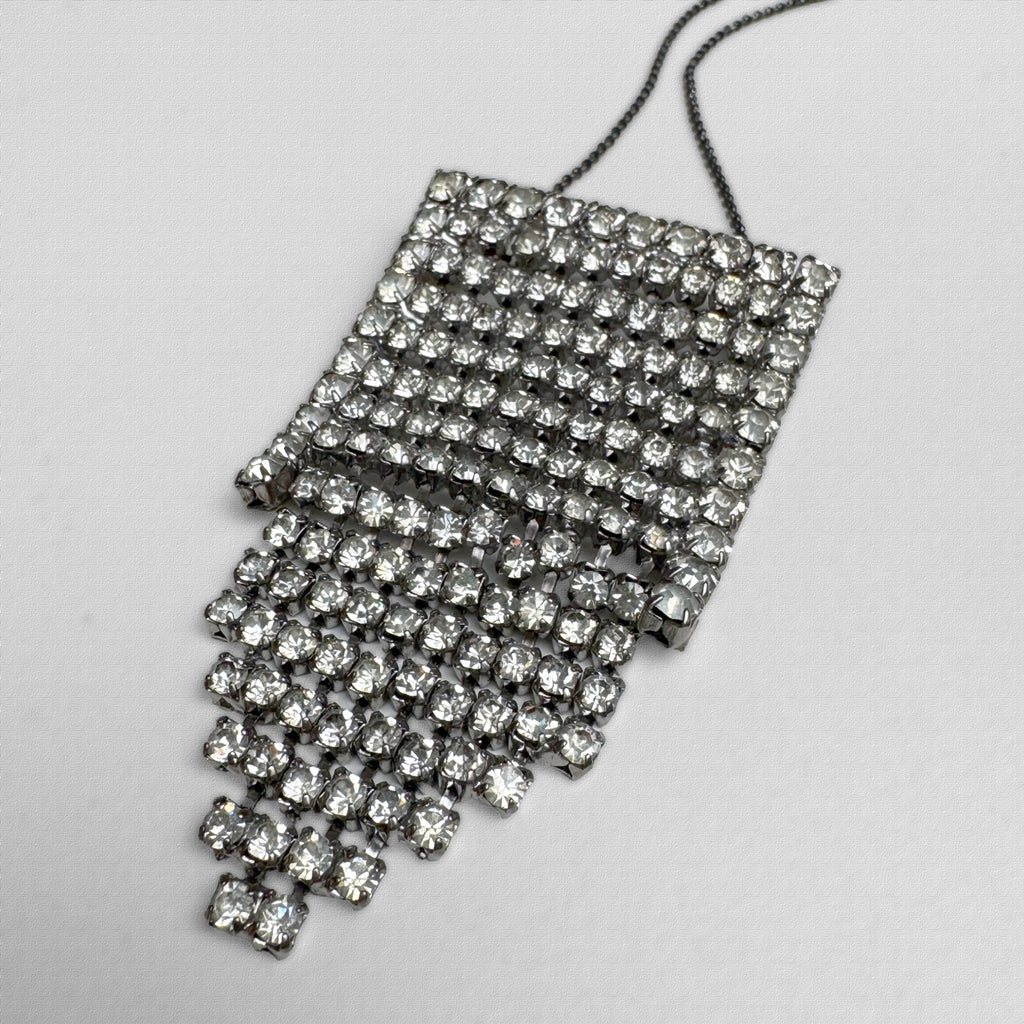 Vintage Deco Stepped Diamanté Pendant