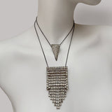 Vintage Deco Stepped Diamanté Pendant