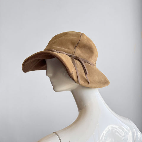 One of a Kind Vintage Leather Cowboy Hat