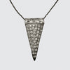 1920s One of a Kind Antique Deco Triangle Diamanté Pendant