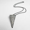 1920s One of a Kind Antique Deco Triangle Diamanté Pendant