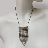 Vintage Deco Stepped Diamanté Pendant