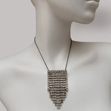 Vintage Deco Stepped Diamanté Pendant