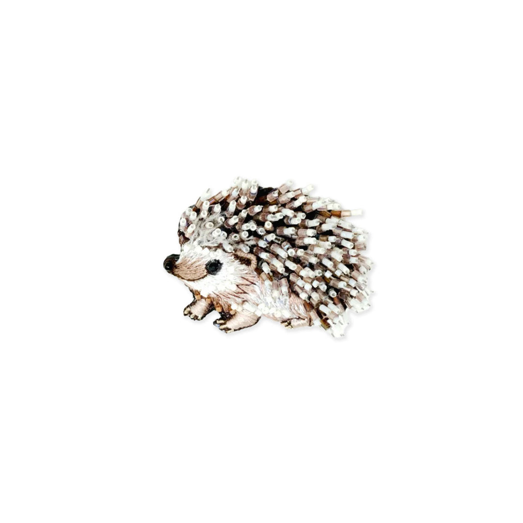 White Breasted Hedgehog Brooch | Trovelore