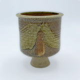 Vintage Footed Ceramic Vase