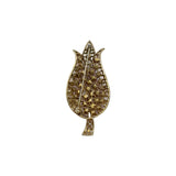 Rhinestone Tulip Brooch | Vintage