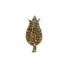Rhinestone Tulip Brooch | Vintage