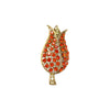 Rhinestone Tulip Brooch | Vintage