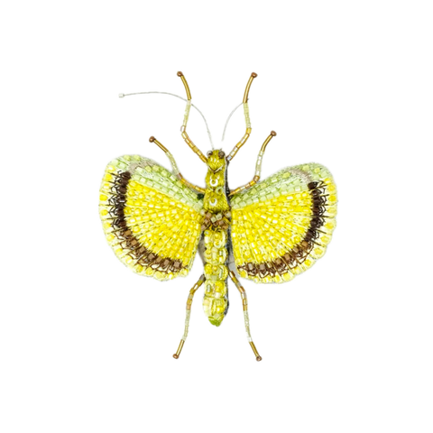 Yellow Umbrella Insect Brooch | Trovelore