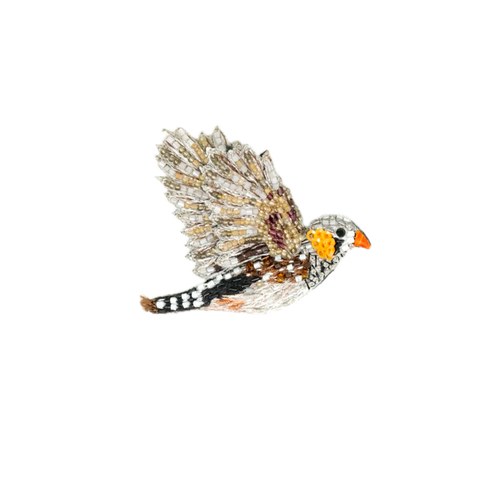 Zebra Finch Brooch | Trovelore