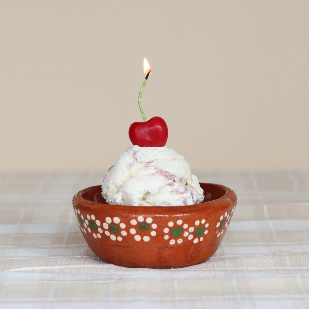 Dark Cherry Birthday Candles Set of 10 | Beeswax
