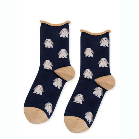 Unisex Spot House Socks | Navy