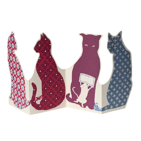 Calico Accordion Cat Card | Cambridge Imprint