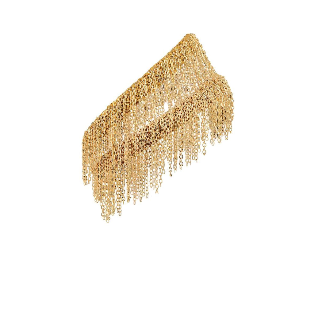 Double Wrap Fringe Bracelet | Choker | Gold