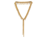 Lariat Collar Fringe Necklace | Gold