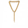 Lariat Collar Fringe Necklace | Gold