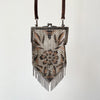 1920's Art Deco Mandalian Enamel Mesh Evening Bag