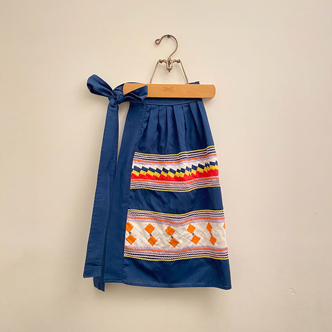 60s Velvet Patchwork Skirt | Pinks