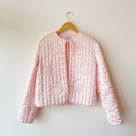Quilted satin sales bed jacket