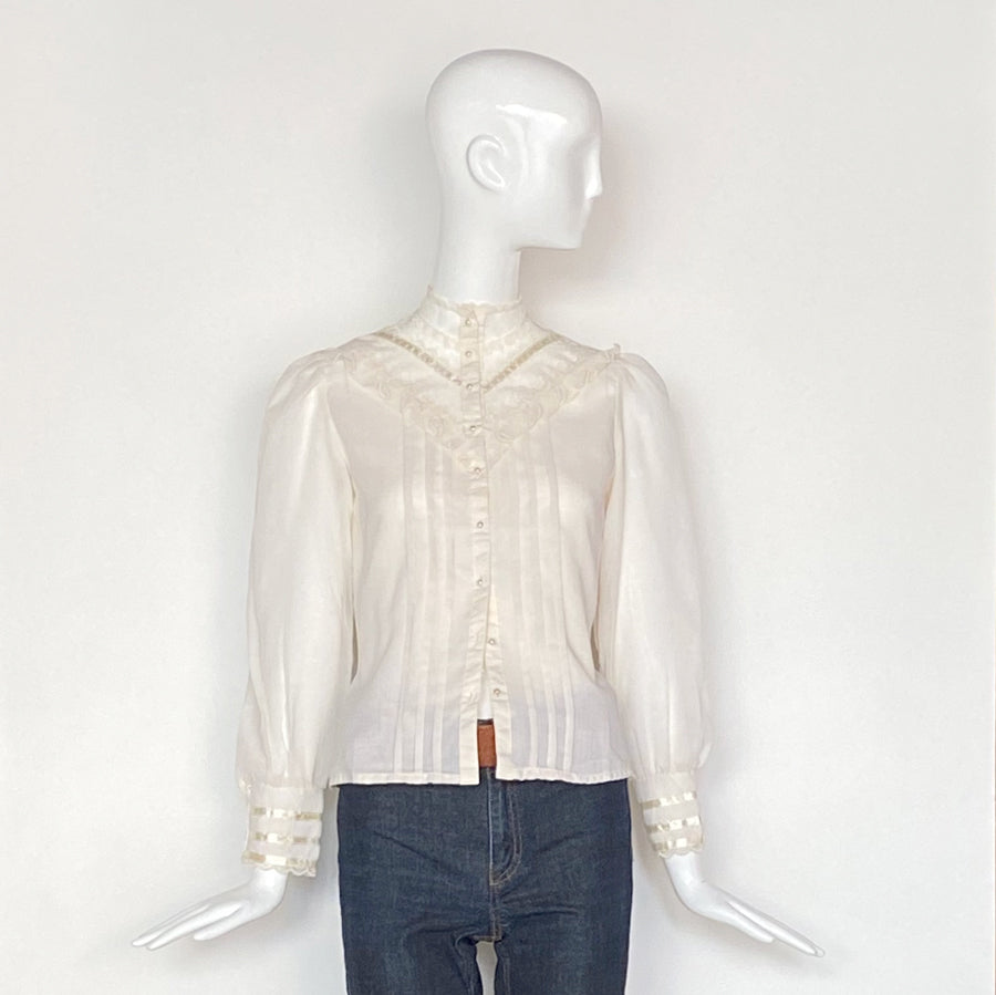 70s Gunne Sax Prairie Shirt | Jessica McClintock