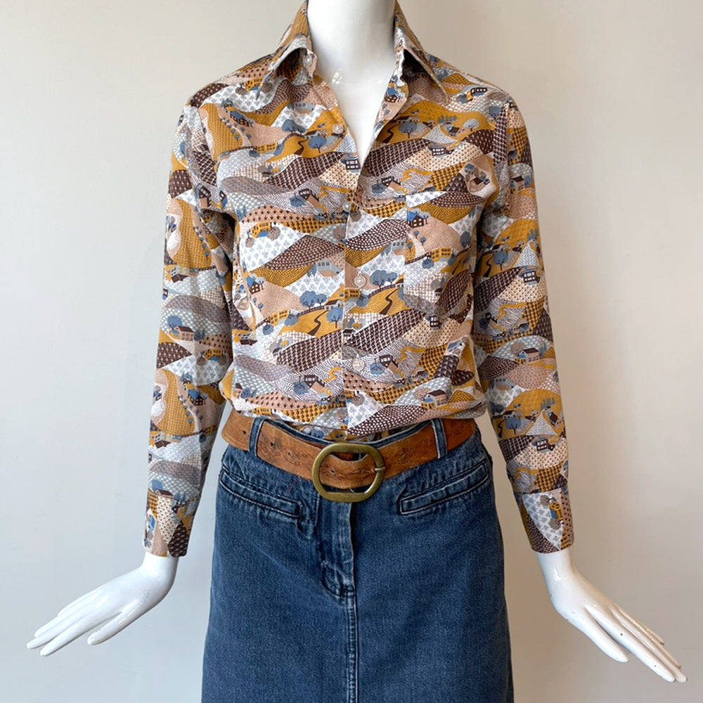 70s Landscape Long Sleeve Shirt (Boys)