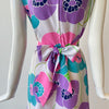 70s Sleeveless 'POP' Poppy Floral Dress