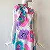 70s Sleeveless 'POP' Poppy Floral Dress