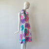 70s Sleeveless 'POP' Poppy Floral Dress