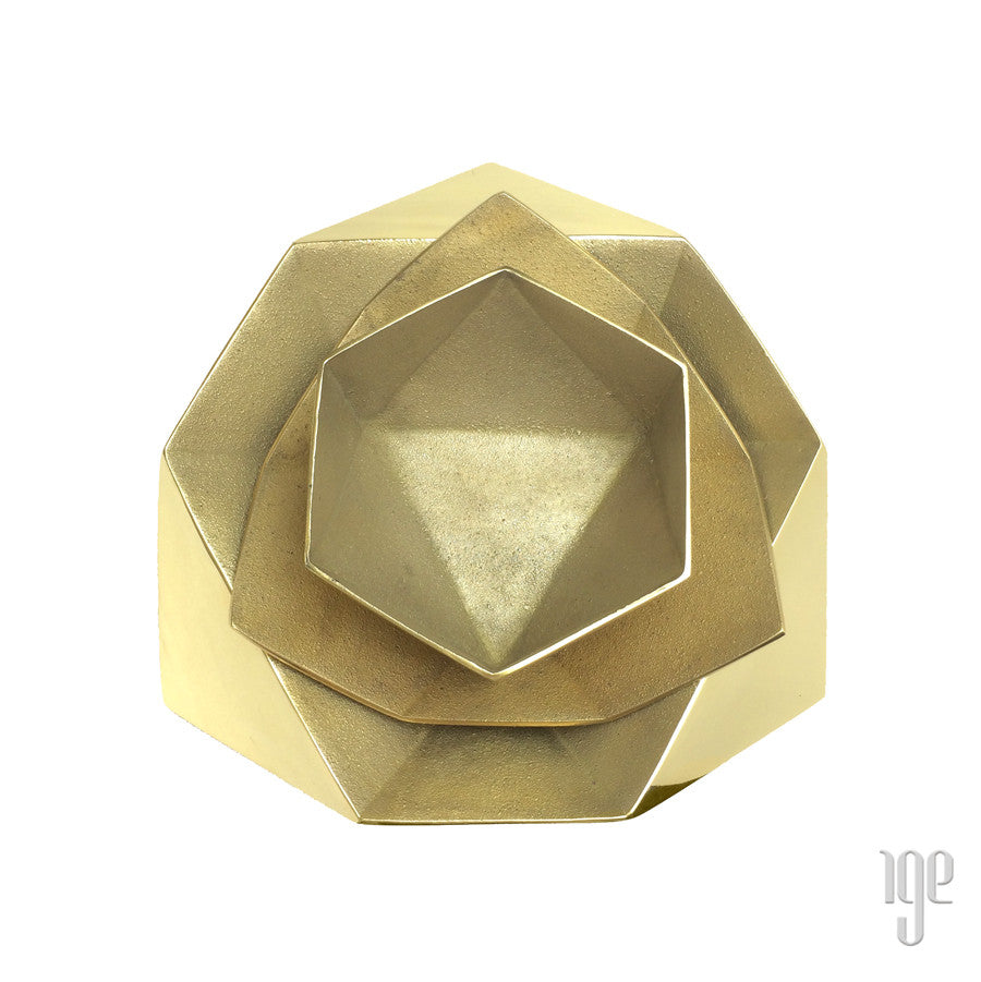 AKMD Brass Origami Bowls (III)