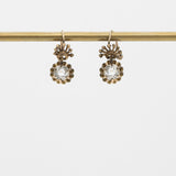 Antique White Sapphire Earrings
