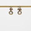 Antique White Sapphire Earrings