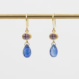 Apple & Eve Earrings | Violet Sapphire-Blue Kyanite