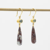 Apple & Eve Earrings | Hazel Grey Sapphire-Marble Jasper