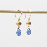Apple & Eve Earrings | Violet Sapphire-Blue Kyanite