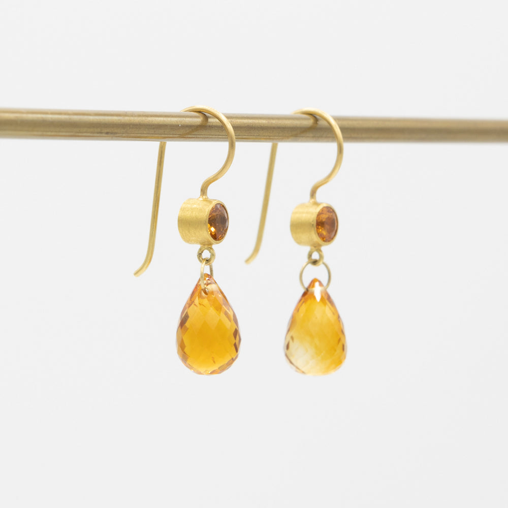 Apple & Eve Earrings | Marigold Sapphire-Citrine