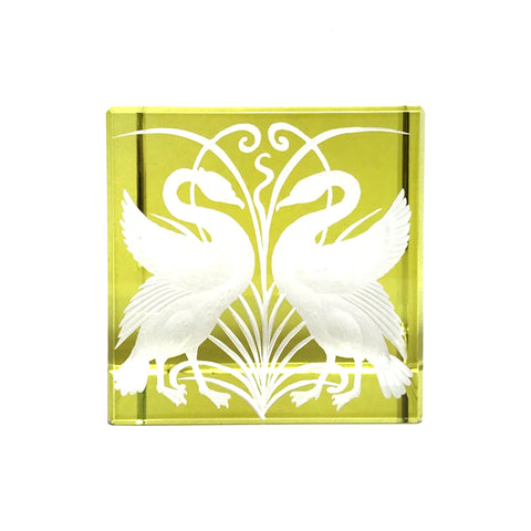 Swan Paperweight | Olive