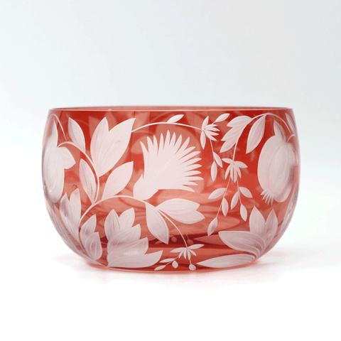 Fused Floral Glass Platter | Beatrice Tesdorpf