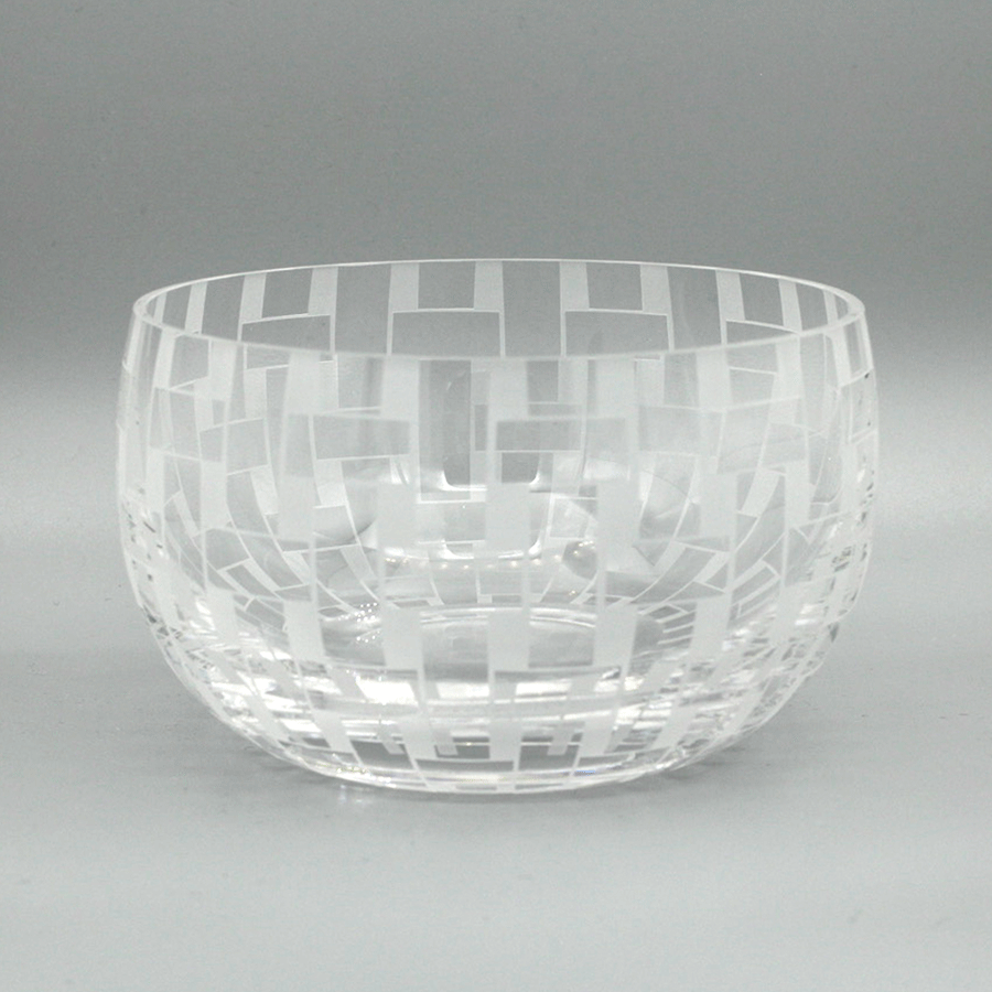 Weave Small Round Bowl | Clear