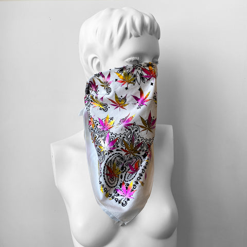 Vintage Blue Opt Art Scarf | Square