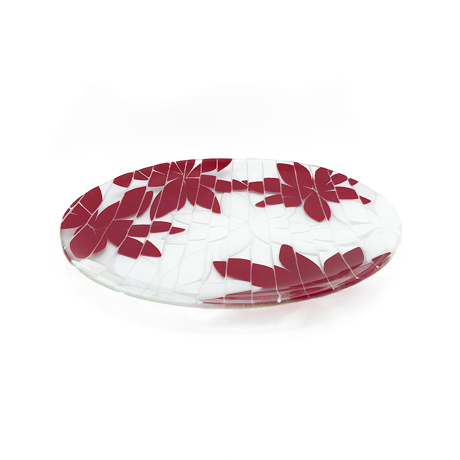 Fused Floral Glass Platter | Beatrice Tesdorpf