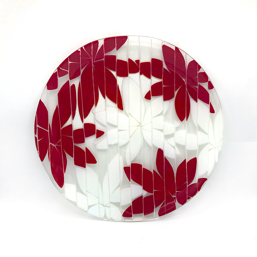 Fused Floral Glass Platter | Beatrice Tesdorpf