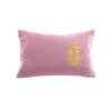 Beetle Pillow - antique pink / gold foil / 12 x 16