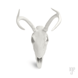 Porcelain White Tail Deer Skull