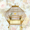 50s Hollywood Regency Bird Cage with Pedestal Stand