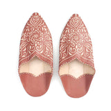 Moroccan Decorative Bohemian Slippers | Terracotta