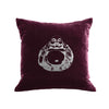 Buddha Pillow - berry / gunmetal foil